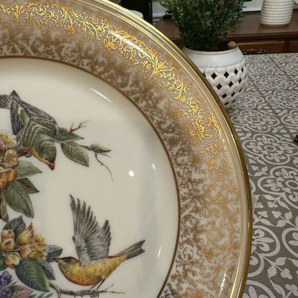 Lenox Limited Edition of Boehm Birds Decorative‎ Plate Art Gold Finch  1971 Vtg - Picture 3 of 6